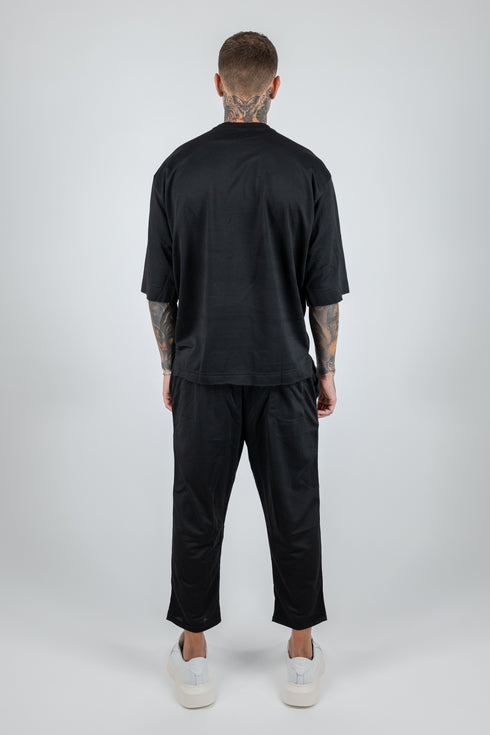 Set 3/4 T-shirt With Japanese Pants In Black