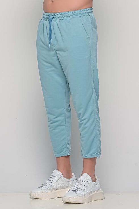 Set 3/4 T-shirt With Japanese Pants In Blue