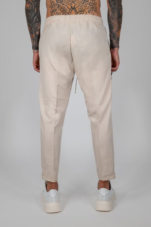 Pants With Chain In Beige