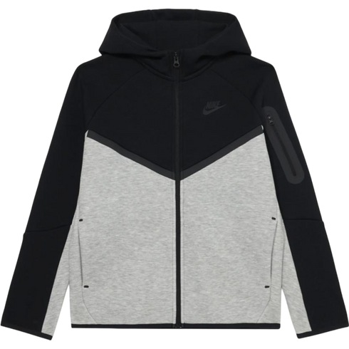 Nike Tech Fleece Zip Hoodie Black/Grey (Junior)