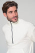 Half Zip Sweater In White