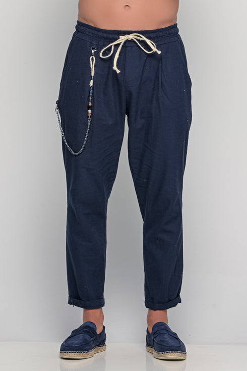 Linen Pants With Chain
