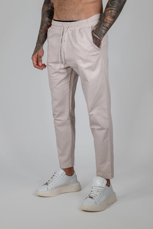 Crimson Chinos In Ekru