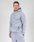 Hoodie With Snaps In Grey