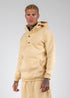 Hoodie With Snaps In Beige