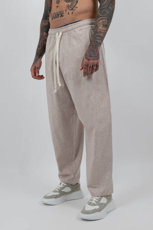 Slate Relaxed Linen Trousers