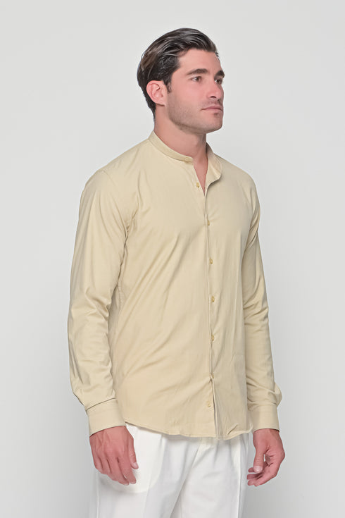 MAO SHIRT IN BEIGE
