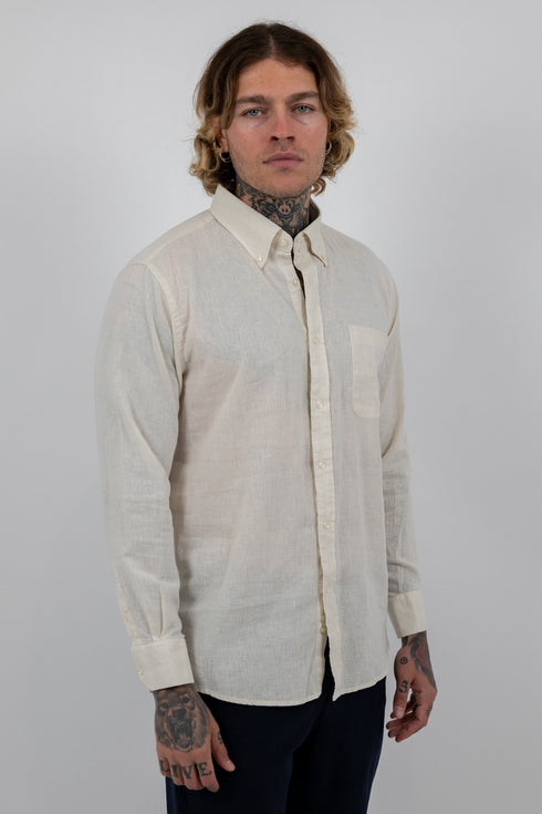 Ivory Breeze Linen Shirt