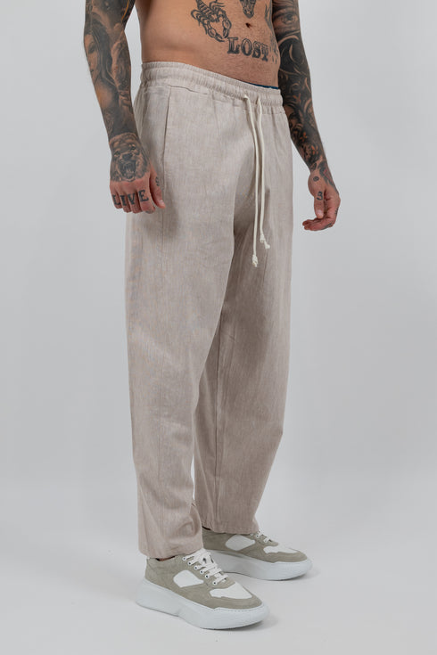 Slate Relaxed Linen Trousers