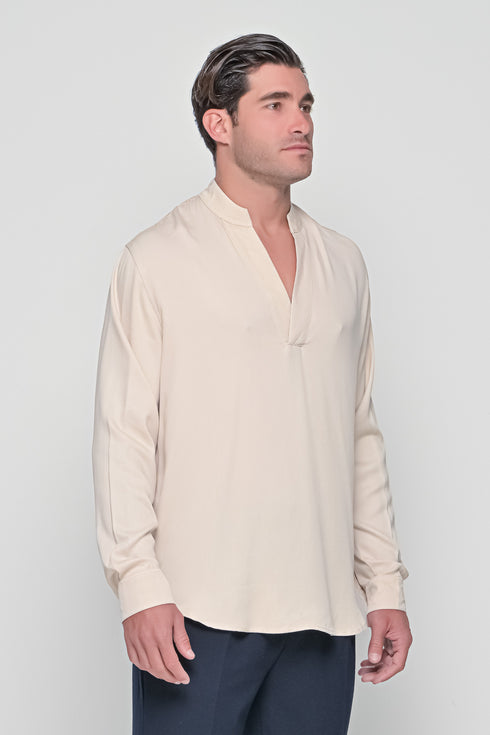 Notched Neck Shirt