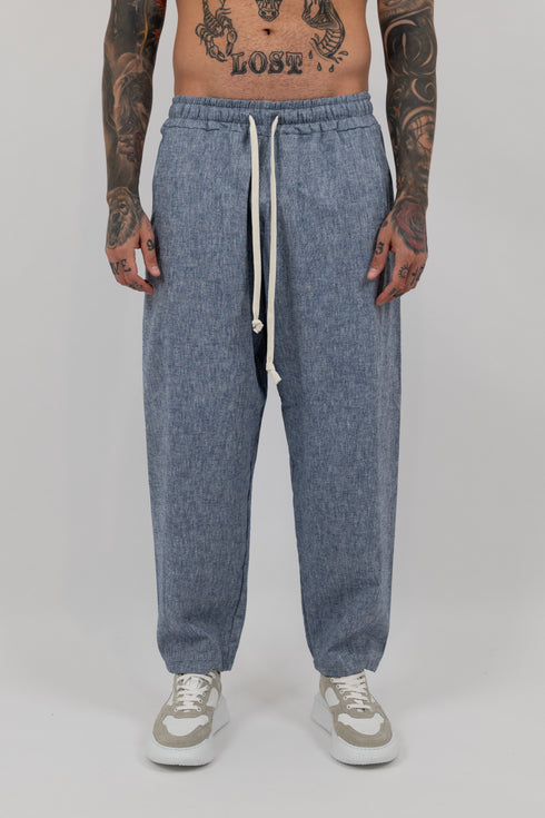 Slate Relaxed Linen Trousers