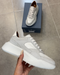 Prestige Leather Sneakers Grey/White