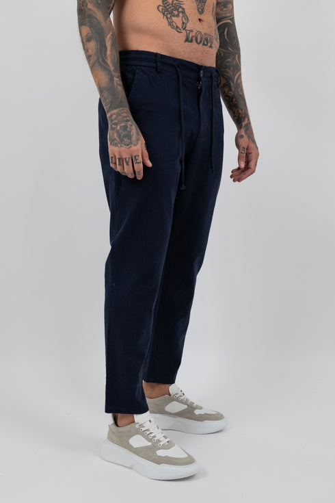 Natural Linen Relaxed Trousers
