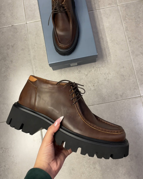 Prestige Leather Loafers -Brown