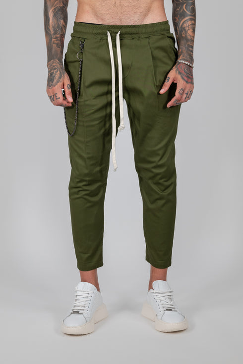 Pants With Chain In Chaki