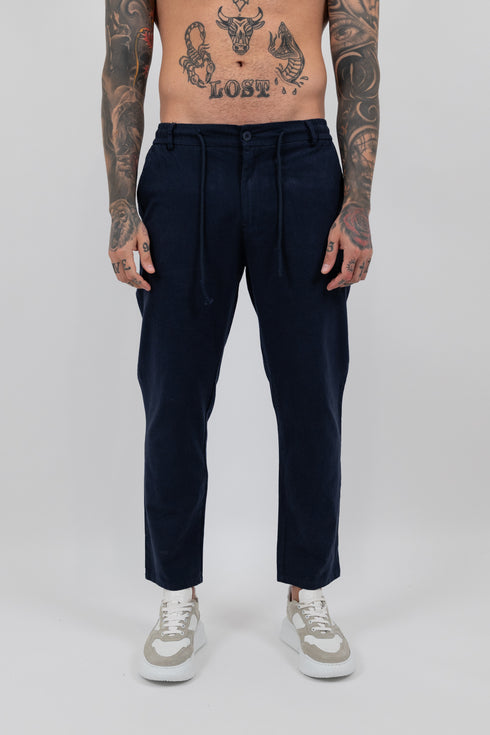 Natural Linen Relaxed Trousers