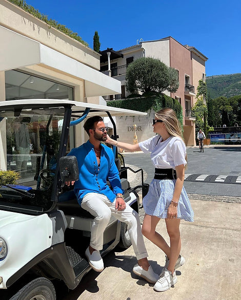 Shirt Blue With Buttons