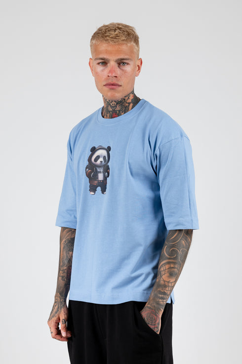 T-shirt Oversized Tokyo Panda - Sky Blue
