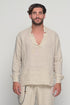 Linen Notched Neck Shirt