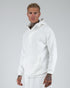 Hoodie With Snaps In White