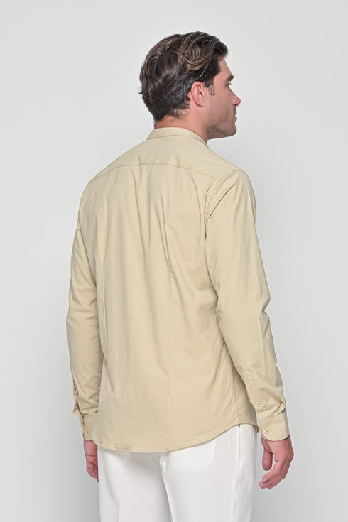 MAO SHIRT IN BEIGE