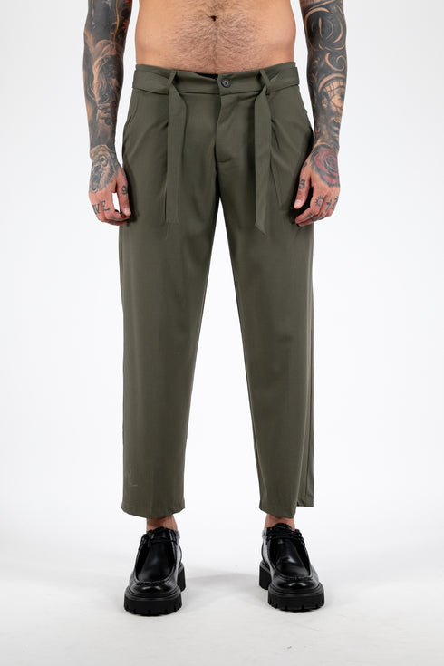 Olive Drip Pants