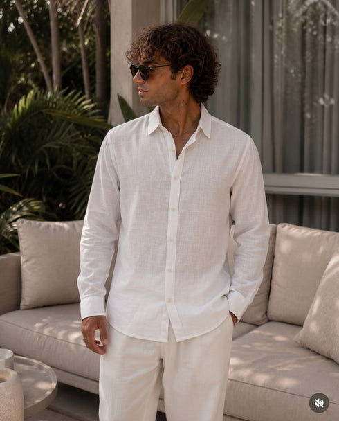 Linen White Shirt BCO202