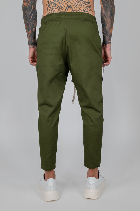 Pants With Chain In Chaki