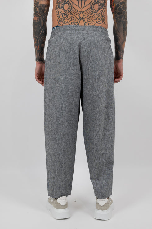 Slate Relaxed Linen Trousers