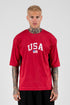 T-shirt Oversized USA - Red