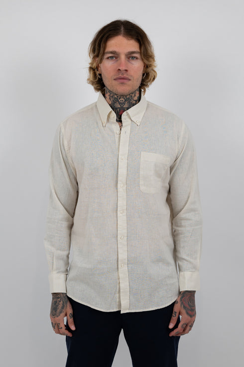 Ivory Breeze Linen Shirt