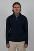 Half-Zip Ribbed Sweater J6916