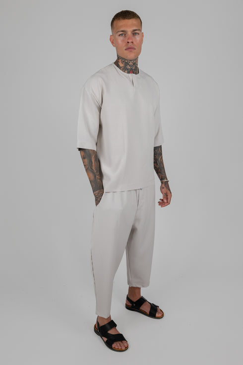 Aegean Breeze Set - Oversized T-Shirt/Balloon Pants