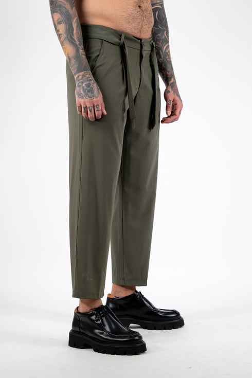 Olive Drip Pants