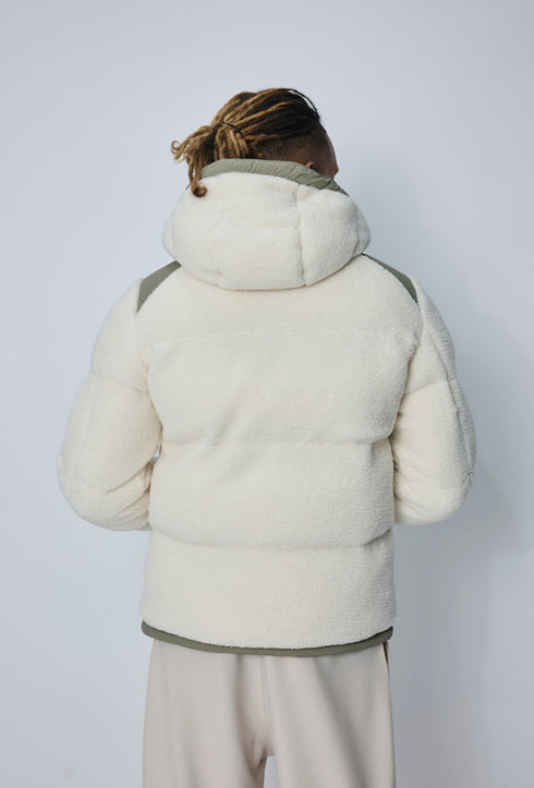 Men's Sherpa Puffer Jacket - πίσω