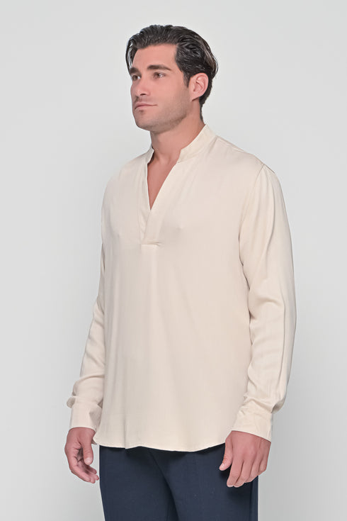 Notched Neck Shirt