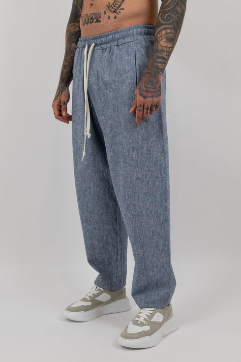 Slate Relaxed Linen Trousers