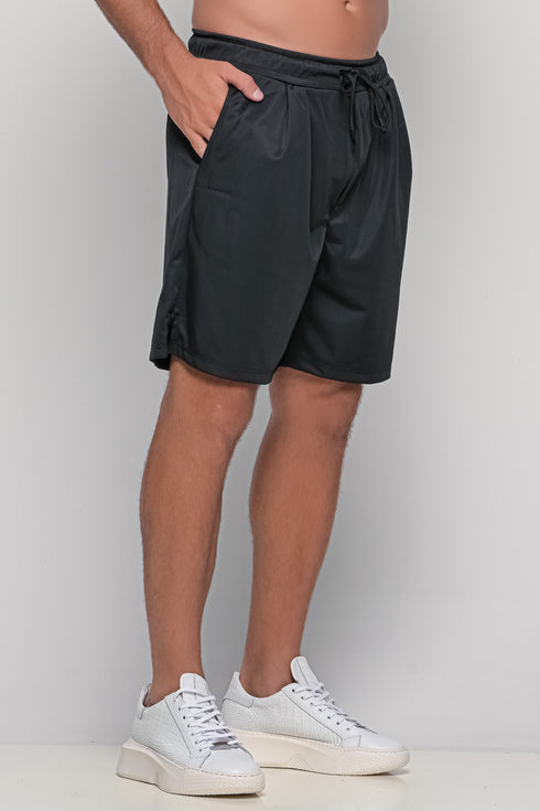 Polyester Shorts In Black