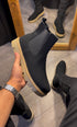 Suede Chelsea Boots In Black