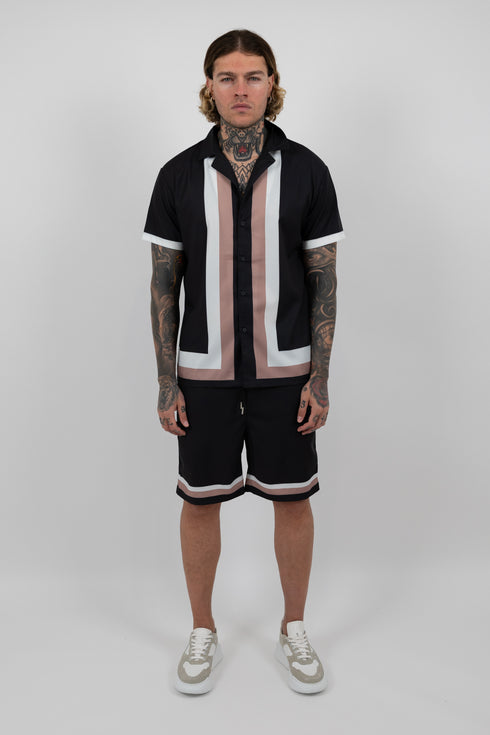 Midnight Stripe Lounge Set