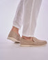 Suede Loafers In Beige