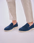 Suede Loafers In Navy