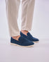 Suede Loafers In Navy