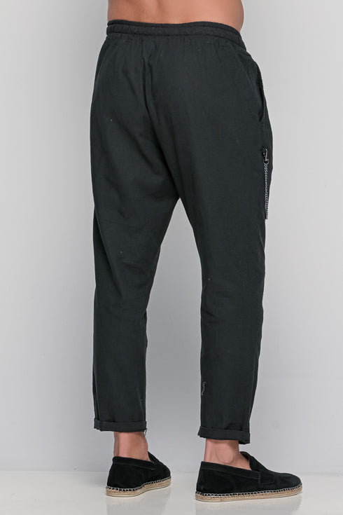 Linen Pants With Chain