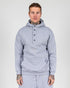 Hoodie With Snaps In Grey