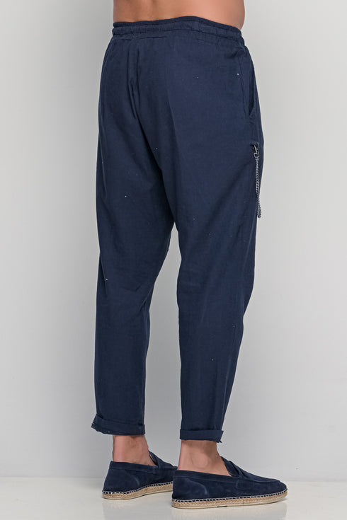 Linen Pants With Chain