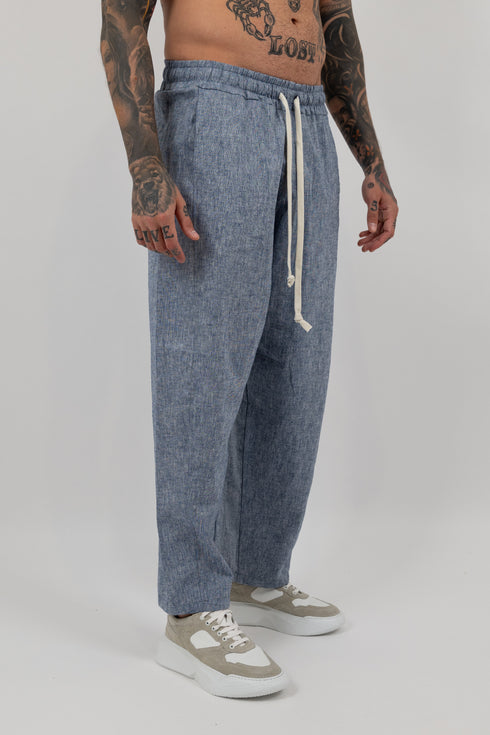 Slate Relaxed Linen Trousers