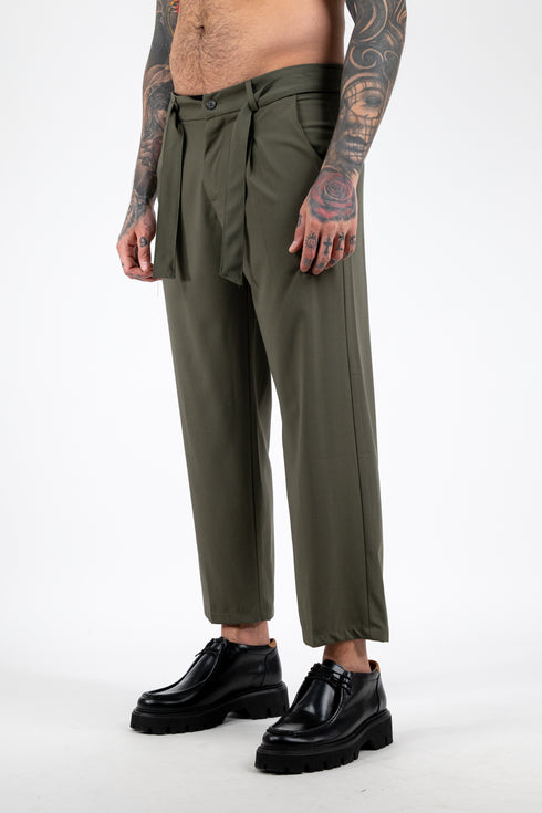 Olive Drip Pants