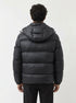 Quilted hooded down jacket K836