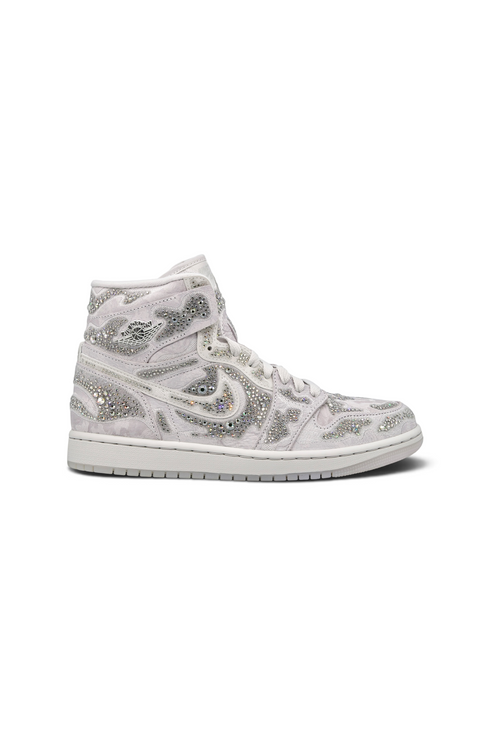 Jordan 1 Retro High OG Swarovski Vast Grey (Women's)